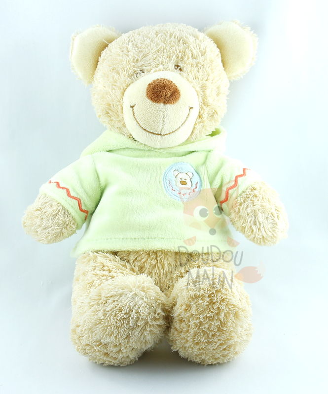  basic peluche ours vert beige 